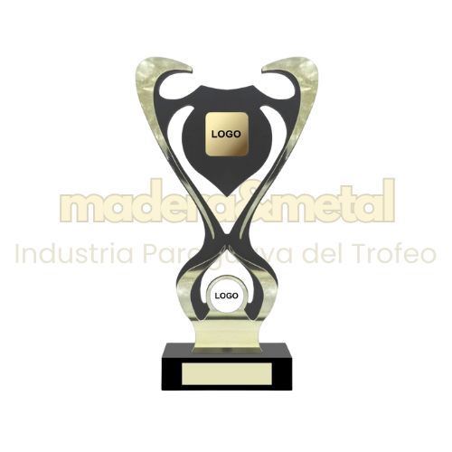 Imagen de Trofeo en fibra de madera ecológica con acrílico metalizado - M1.5904 